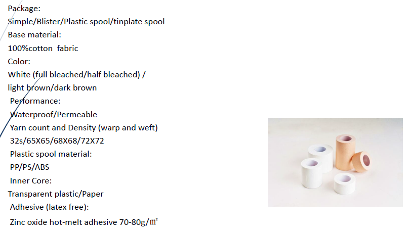 Zinc oxide tape