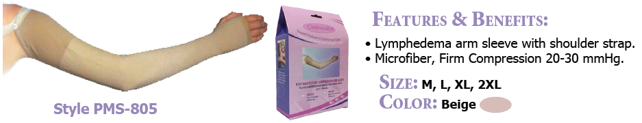 POST-MASTECTOMY COMPRESSION ARM SLEEVE