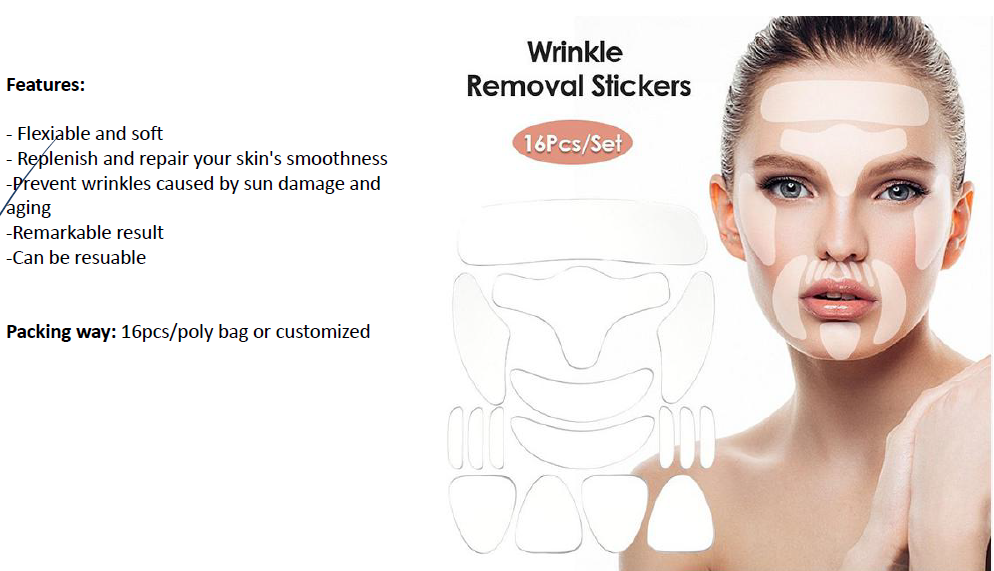Silicone anti wrinkle face patch - 16pcs/set